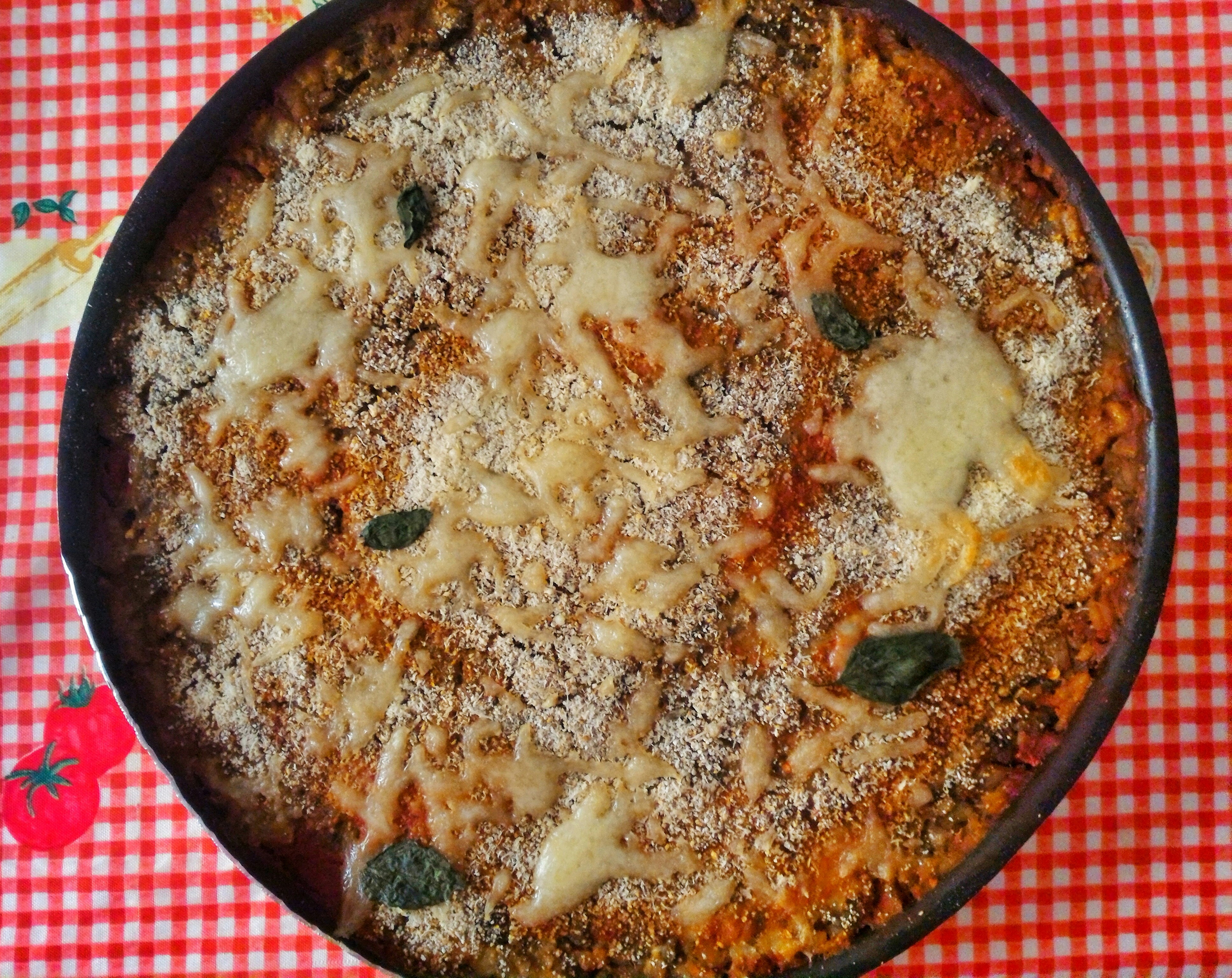 Sformato di riso e melanzane